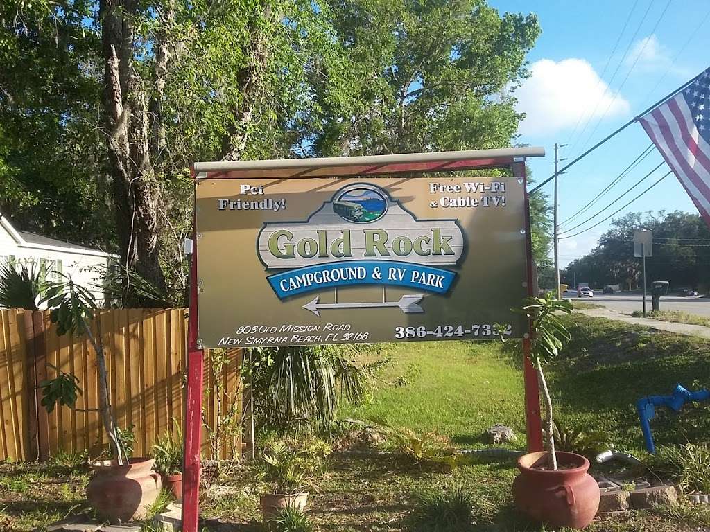 Gold Rock RV Park | 803 Old Mission Rd, New Smyrna Beach, FL 32168, USA | Phone: (386) 424-7332