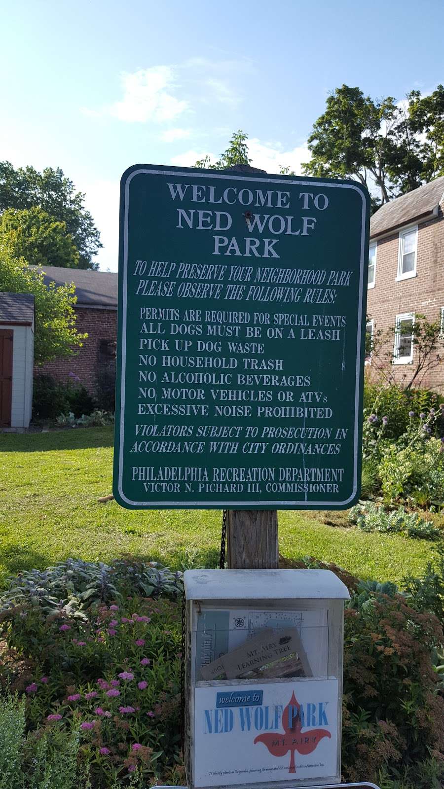 Ned Wolf Park | 7018 McCallum St, Philadelphia, PA 19119, USA | Phone: (215) 248-5533