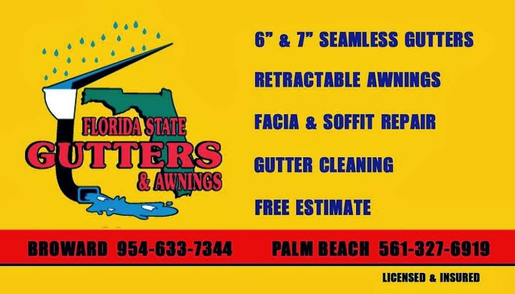 Florida State Gutters & Awnings | 2851 E Golf Blvd, Pompano Beach, FL 33064 | Phone: (954) 633-7344