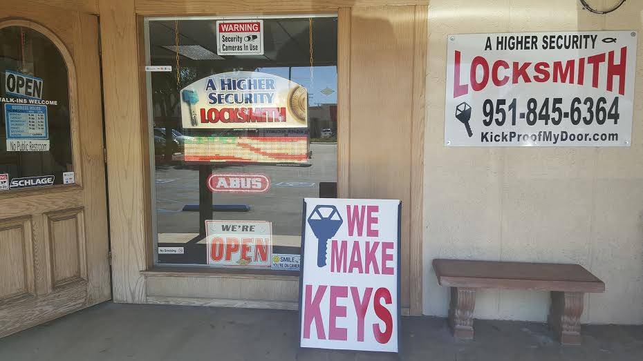 A Higher Security Locksmith | 4186 W Ramsey St, Banning, CA 92220, USA | Phone: (951) 845-6364