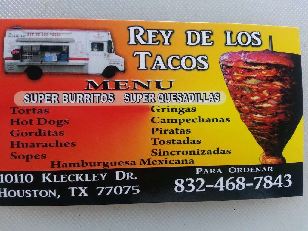 Rey de los tacos | 10134-, Almeda Mall, 10198 Kleckley Dr, Houston, TX 77075, USA | Phone: (832) 468-7843