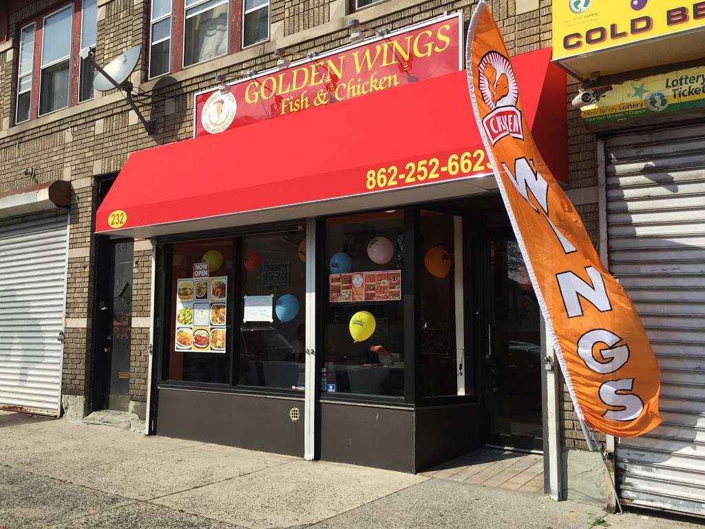 Golden Wings, Fish & Chicken | 232 Springdale Ave, East Orange, NJ 07017, USA | Phone: (862) 252-6623