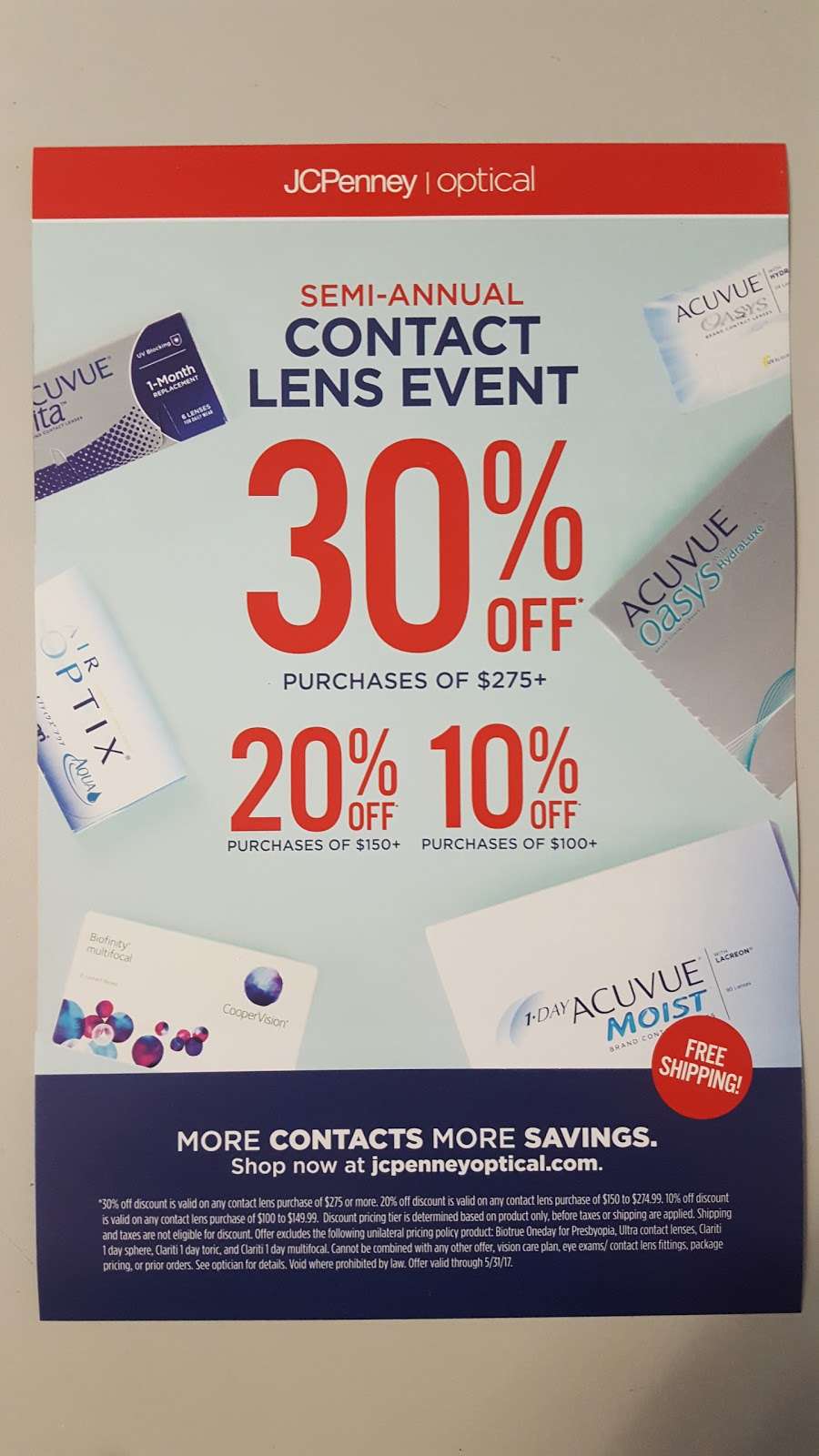JCPenney Optical | 6987 Friars Rd, San Diego, CA 92108, USA | Phone: (619) 692-1248