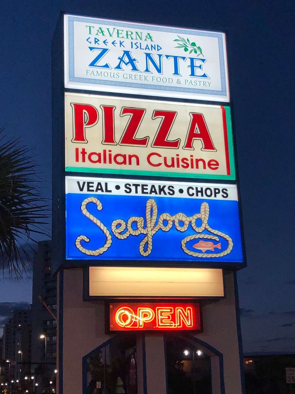 Taverna Greek Island Zante | 3100 S Atlantic Ave, Daytona Beach, FL 32118, USA | Phone: (386) 767-7273