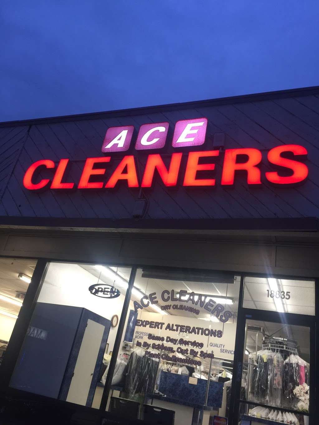 Ace cleaners | 18835 Soledad Canyon Rd, Canyon Country, CA 91351, USA | Phone: (661) 251-9562