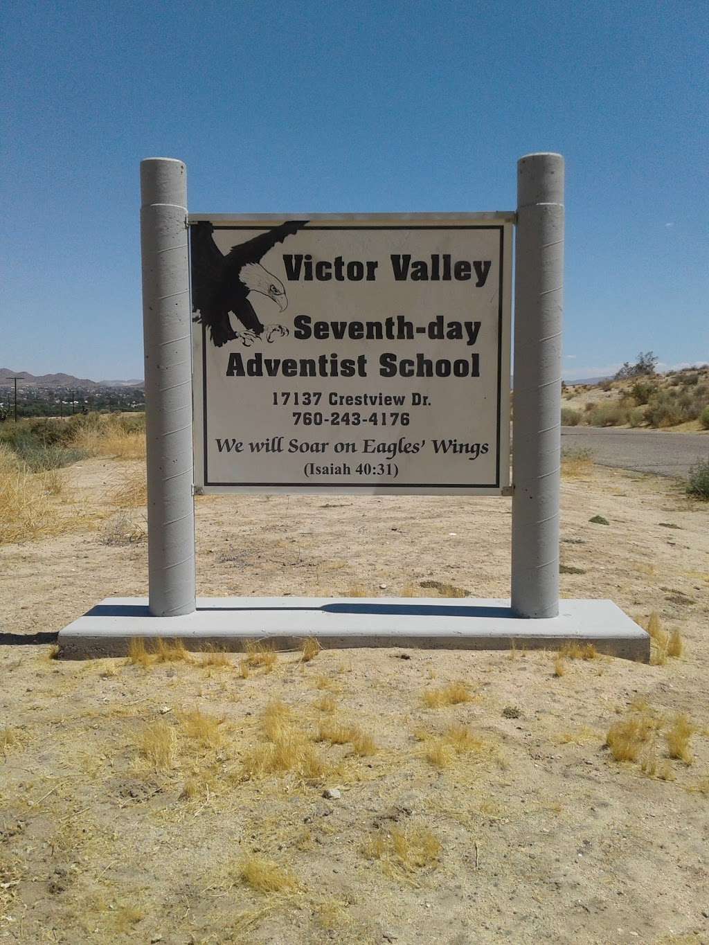 Victor Valley Seventh-Day Adventist School | 17137 Crestview Dr, Victorville, CA 92395, USA | Phone: (760) 243-4176