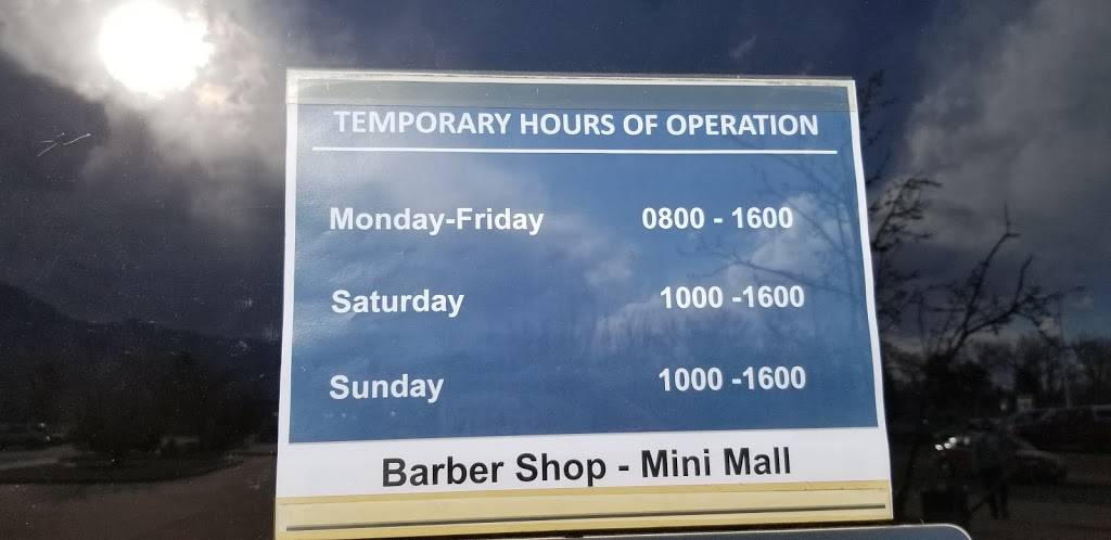 Mini Mall Barber Shop | 1510 Chiles Ave, Fort Carson, CO 80913, USA | Phone: (719) 576-8013