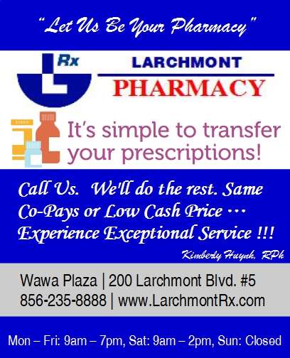 Larchmont Pharmacy | 200 Larchmont Blvd #5, Mt Laurel, NJ 08054, USA | Phone: (856) 235-8888