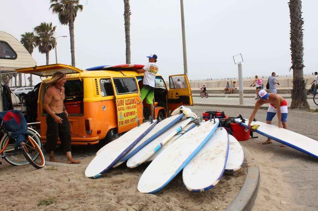 Kapowui surf lessons Santa Monica Venice beach | 300 Ocean Front Walk, Venice, CA 90291, USA | Phone: (310) 985-4577