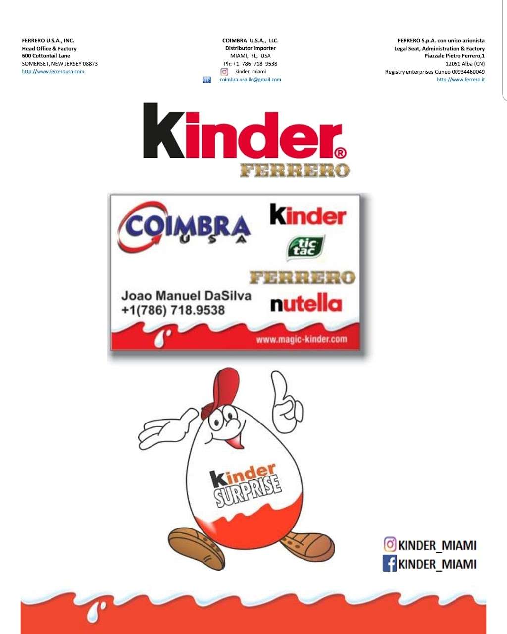 @kinder_miami | 3530170010390, Doral, FL 33178, USA | Phone: (786) 718-9538