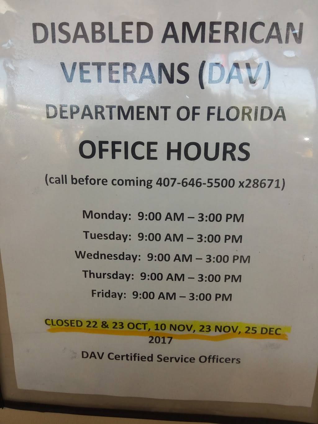 Department Of Veteran Affairs | 1000 Legion Pl #1500, Orlando, FL 32801, USA | Phone: (407) 835-5600