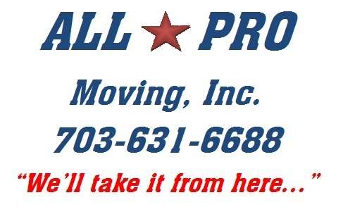 All Pro Moving & Transfer Inc. | 7610 Doane Dr, Manassas, VA 20109, USA | Phone: (703) 631-6688