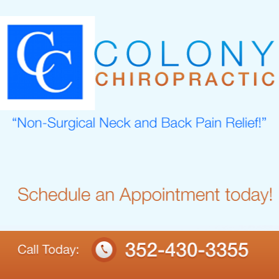 Colony Chiropractic | 369 Colony Blvd, The Villages, FL 32162, USA | Phone: (352) 462-0445