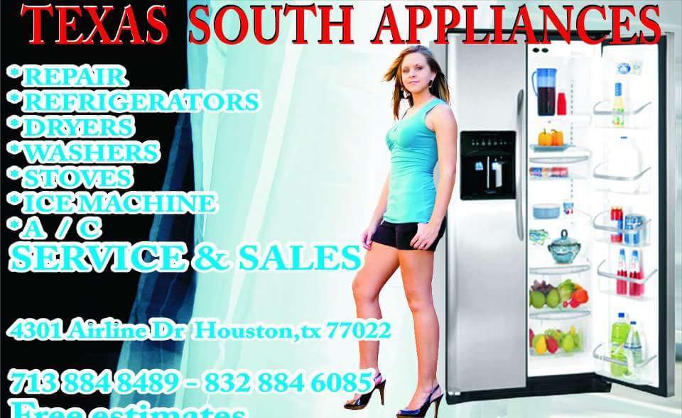 Texas South Appliances | 4301 Airline Dr, Houston, TX 77022, USA | Phone: (832) 884-6085