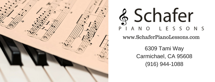 Schafer Piano Lessons | 6309 Tami Way, Carmichael, CA 95608, USA | Phone: (916) 944-1088