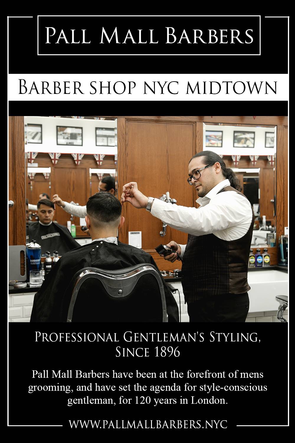 Pall Mall Barbers Midtown NYC | 10 Rockefeller Plaza, Lower, New York, NY 10020, United States | Phone: (212) 586-2220