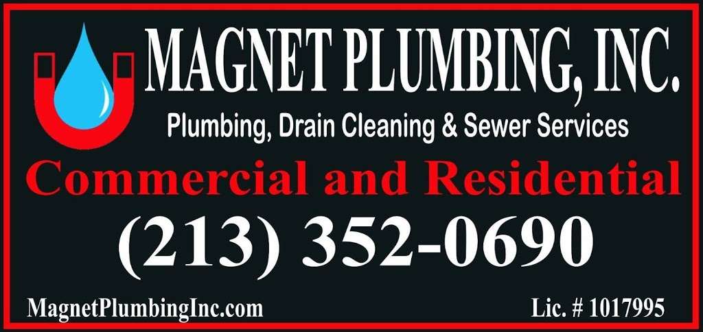 Magnet Plumbing Inc. | 742 S Coronado St, Los Angeles, CA 90057, USA | Phone: (213) 699-2151