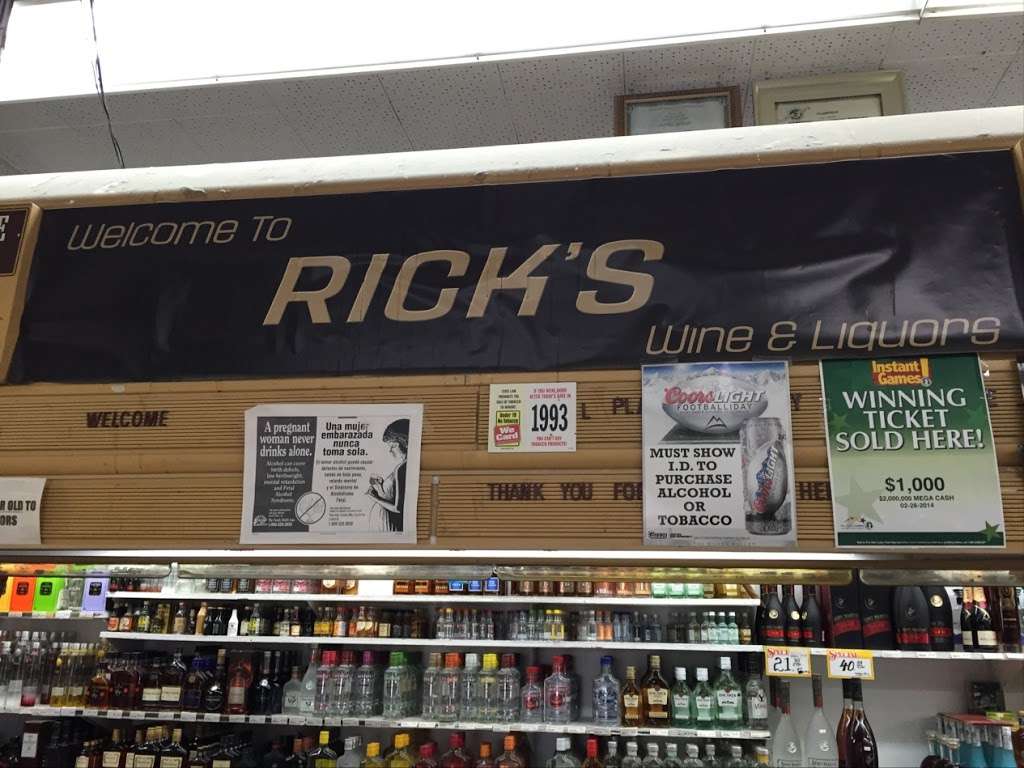 Rick's Wine & Liquors, 114042 South Ave, Plainfield, NJ 07062, USA