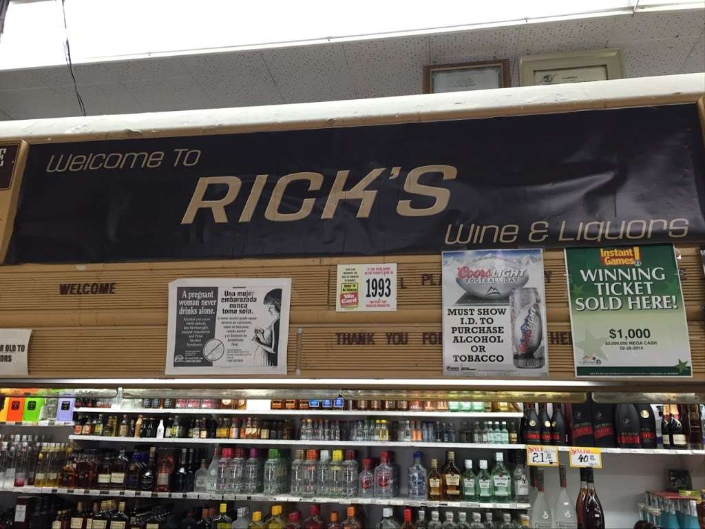 Ricks Wine & Liquors | 1140-42 South Ave, Plainfield, NJ 07062, USA | Phone: (908) 755-9393