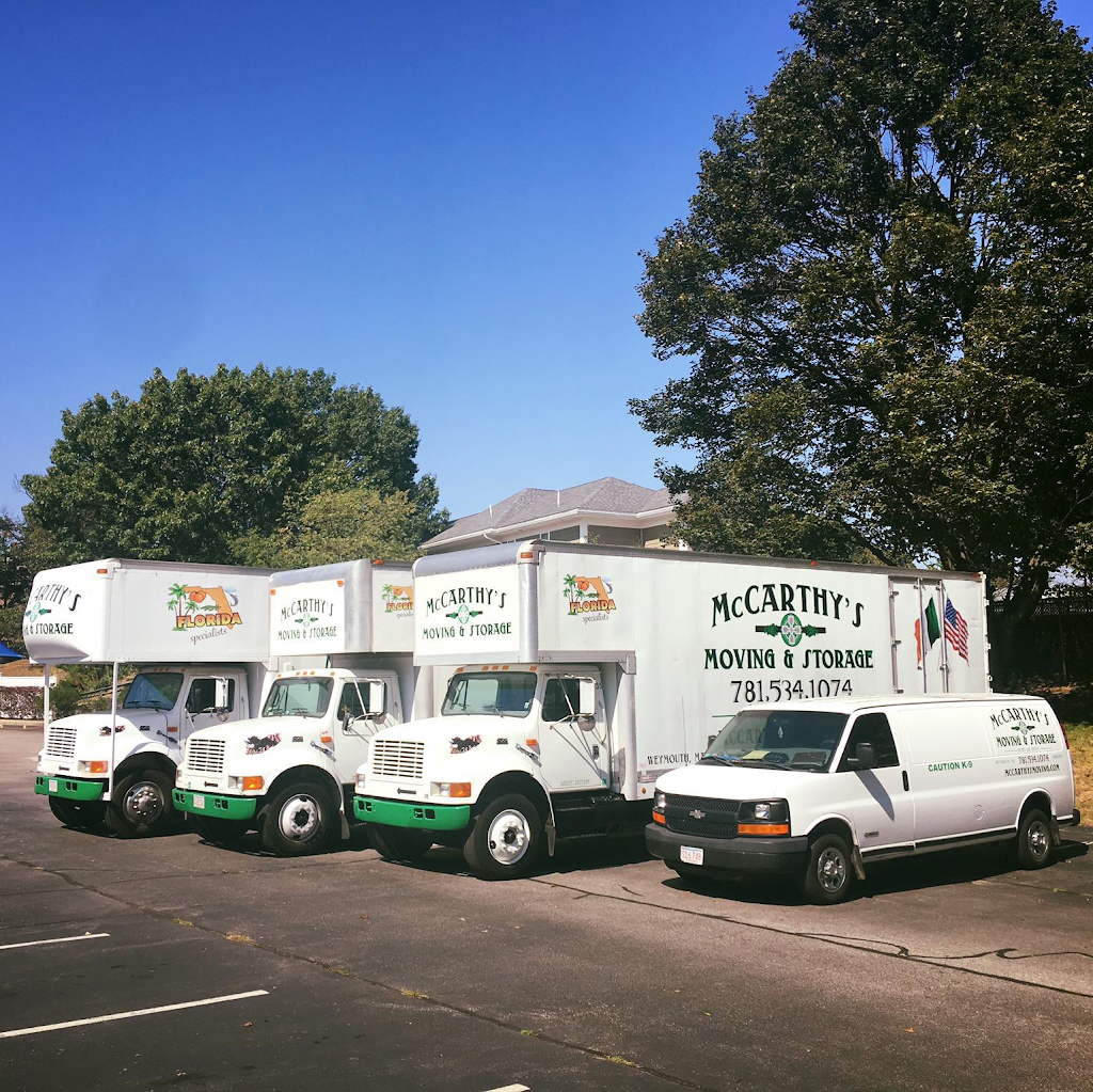 McCarthys Moving & Storage | 52 Oak St, Weymouth, MA 02190, USA | Phone: (781) 534-1074