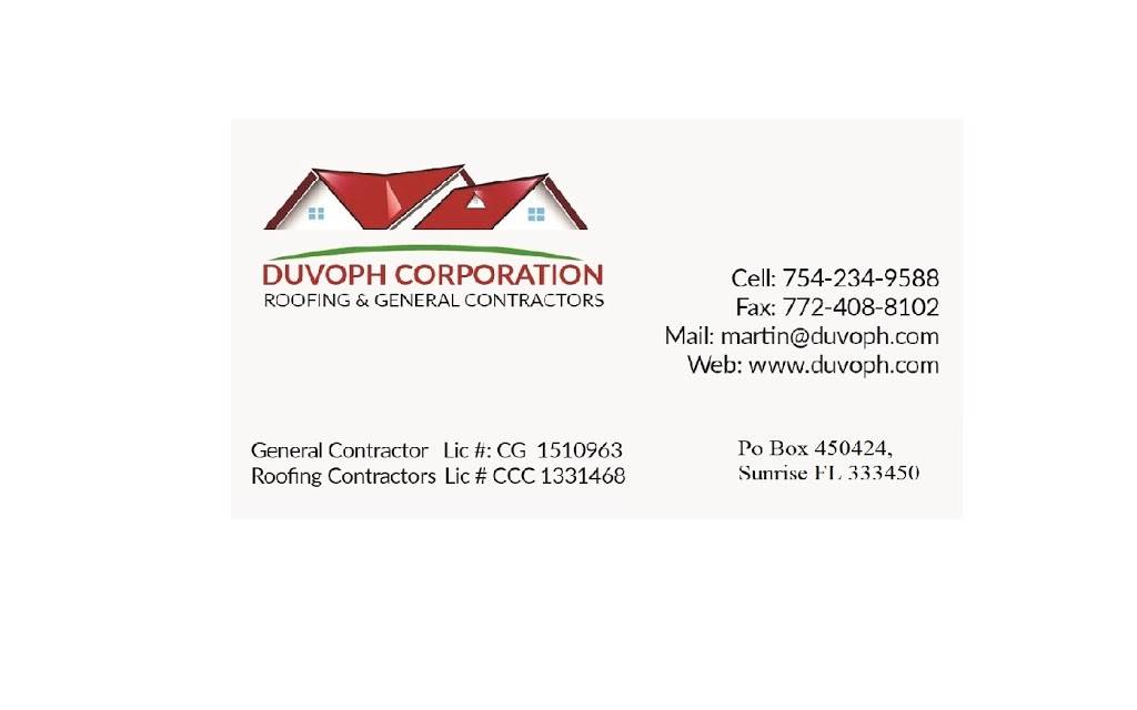 Duvoph Corporation | 5494 SE 52nd Dr, Stuart, FL 34997 | Phone: (754) 234-9588