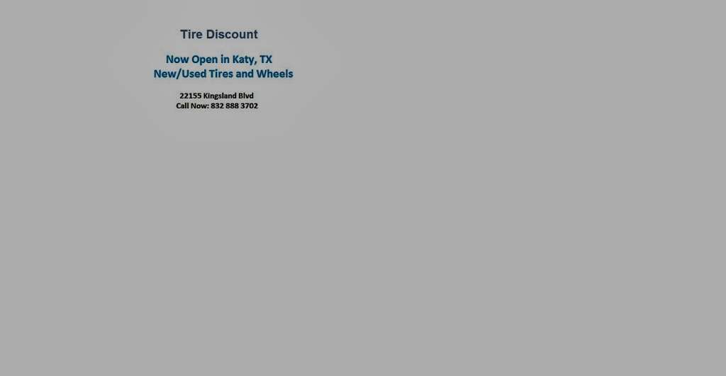 Tire Discount | 22155 Kingsland Blvd, Katy, TX 77450, USA