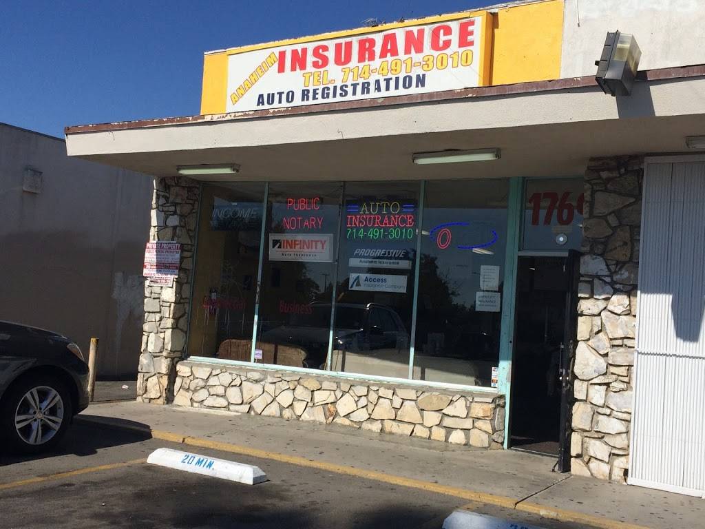 Anaheim Insurance & Vehicle | 1769 W La Palma Ave, Anaheim, CA 92801, USA | Phone: (714) 491-3010