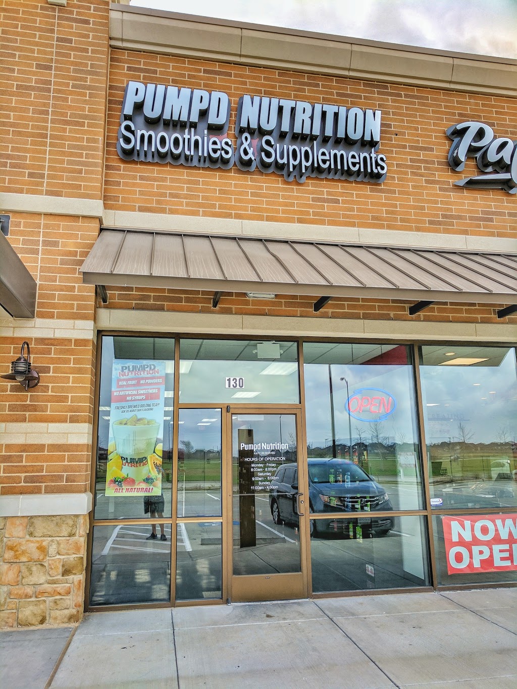 PUMPD NUTRITION & SMOOTHIES FIRETHORNE | 1721 Spring Green Blvd #130, Katy, TX 77494, USA | Phone: (832) 437-6922