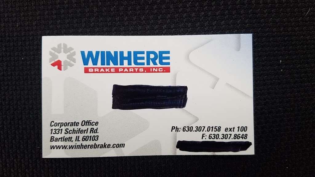 WINHERE Brake Parts, Inc. | 1331 Schiferl Rd, Bartlett, IL 60103, USA | Phone: (630) 307-0158