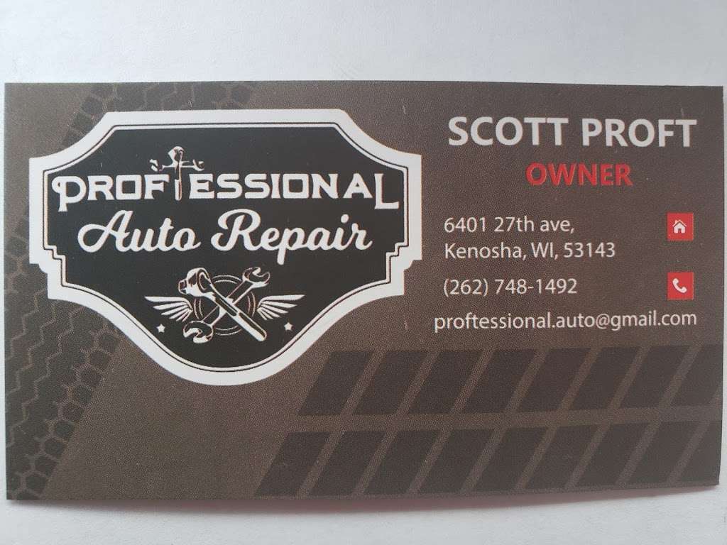 ProfTessional Auto Repair | 6401 27th Ave, Kenosha, WI 53143 | Phone: (262) 748-1492
