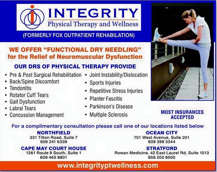 Integrity Physical Therapy and Wellness | 1261 Route 9 South , Suite 1, Cape May Court House, NJ 08210 | Phone: (609) 465-8801