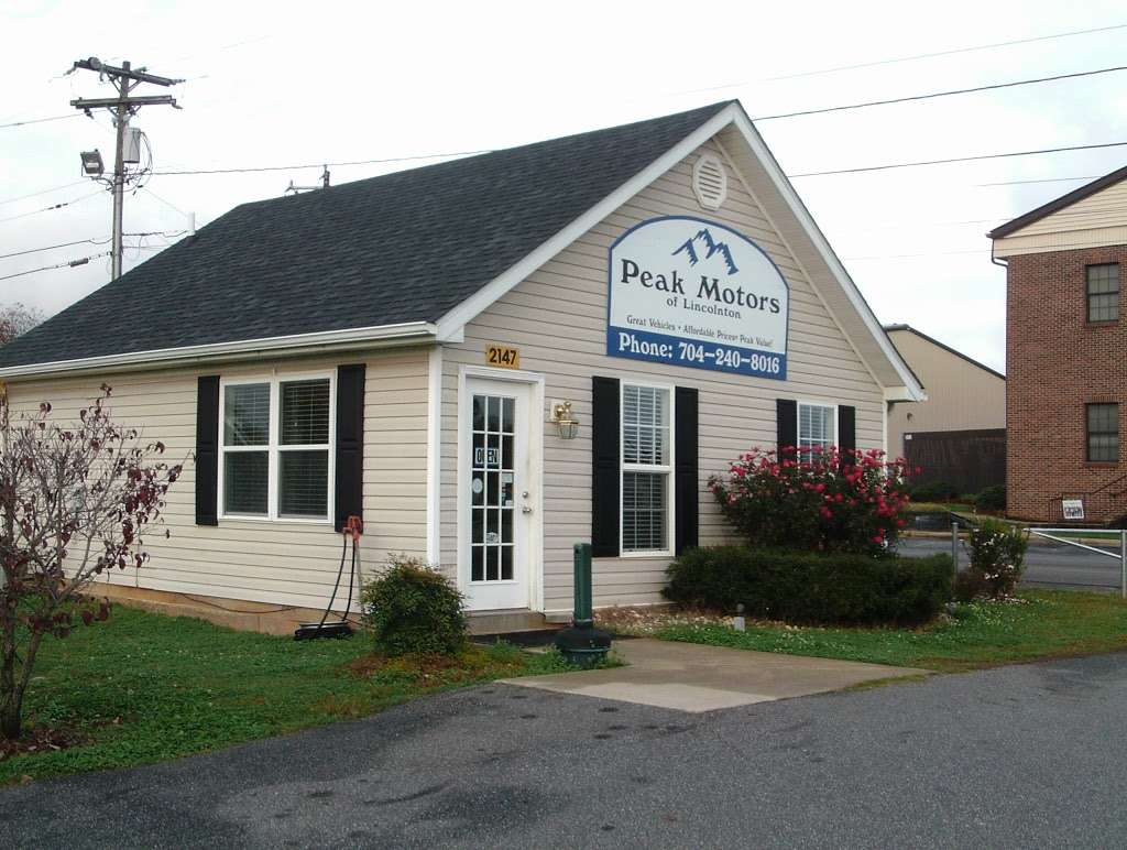 Peak Motors of Lincolnton, LLC 2147 E Main St, Lincolnton, NC 28092