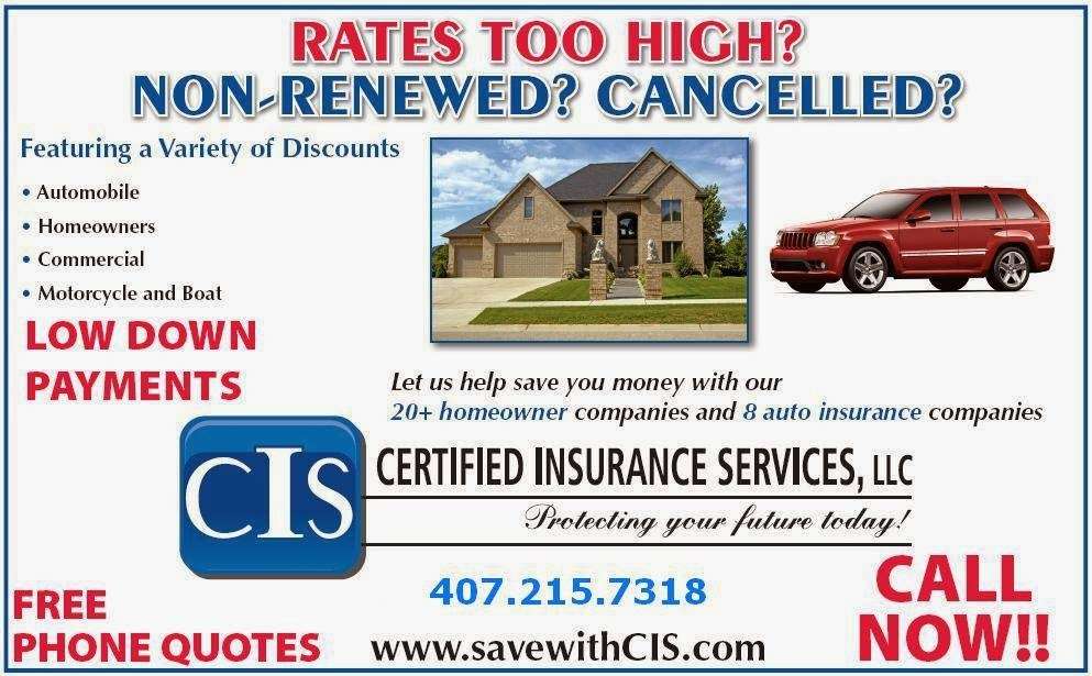 Certified Insurance Services | 2636 W State Rd 434, Longwood, FL 32779, USA | Phone: (407) 215-7318