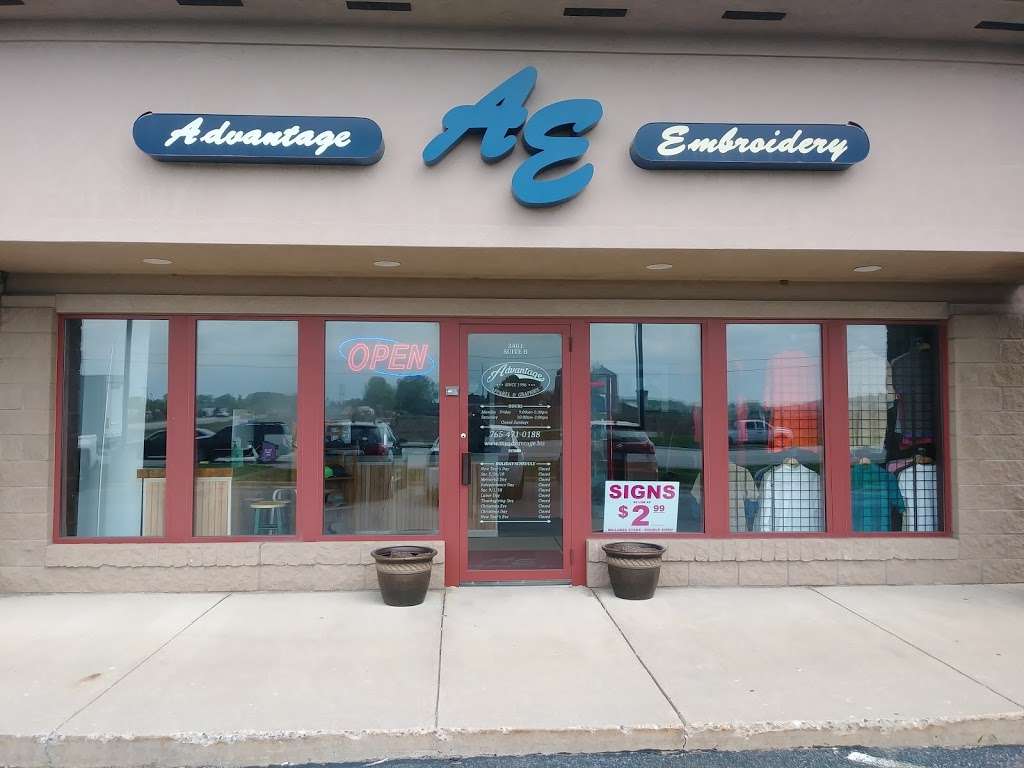 Advantage Embroidery Inc | 3401 Fairfield Ct # B, Lafayette, IN 47909, USA | Phone: (765) 471-0188