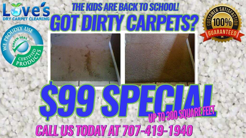 Loves Dry Carpet Cleaning | 38 Commerce Pl suite c, Vacaville, CA 95687, USA | Phone: (707) 469-3791