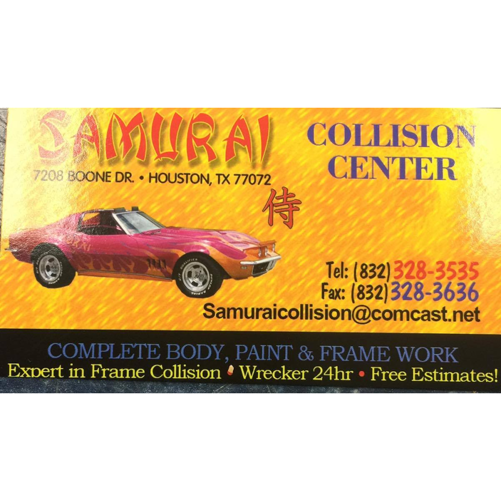 Samurai Collision Center | 7208 Boone Rd, Houston, TX 77072, USA | Phone: (832) 328-3535