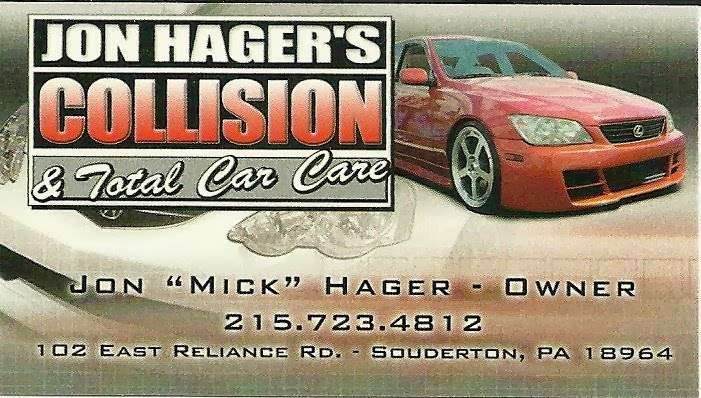 Jon Hager Collision Inc. | 102 E Reliance Rd, Souderton, PA 18964, USA | Phone: (215) 723-4812