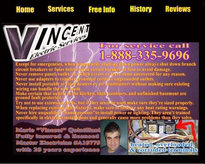 Vincent Electrical Services | 9 Applewood Rd, Norfolk, MA 02056, USA | Phone: (888) 335-9696