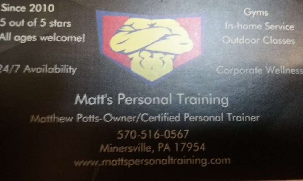 Matts Personal Training | 323 Penn St, Minersville, PA 17954, USA | Phone: (570) 516-0567