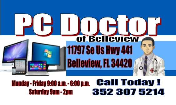 PC DOCTOR TECHNOLOGY SERVICES | 7501 11797, US-441, Belleview, FL 34420 | Phone: (352) 307-5214