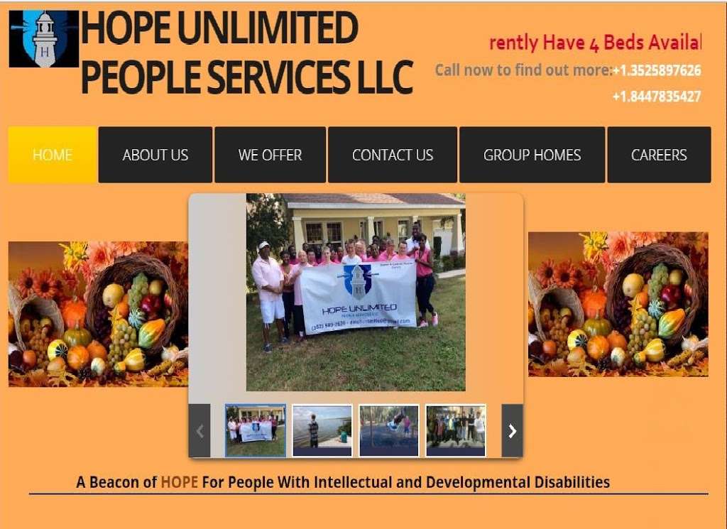 Hope Unlimited People Services LLC | 2505 E Orange Ave, Eustis, FL 32726, USA | Phone: (352) 589-7626