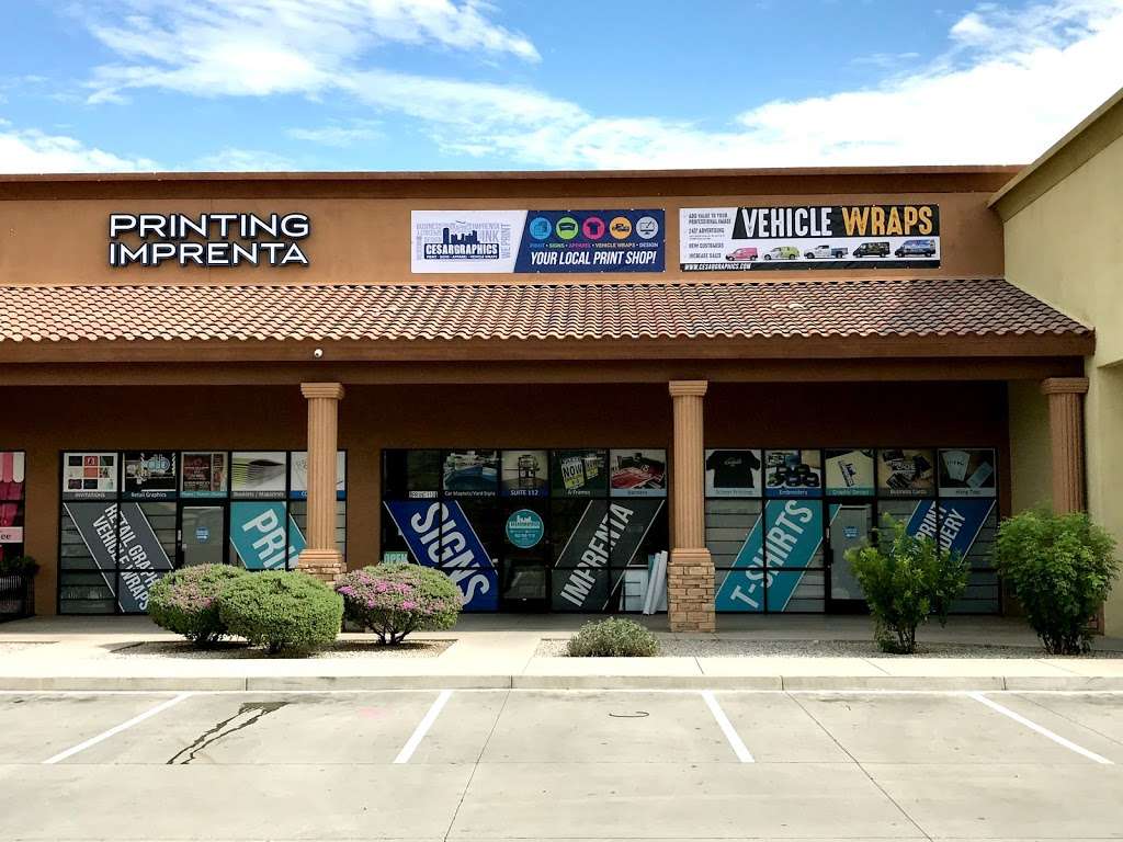 Cesar Graphics | 2610 W Baseline Rd Suite #112, Phoenix, AZ 85041 | Phone: (602) 268-7715