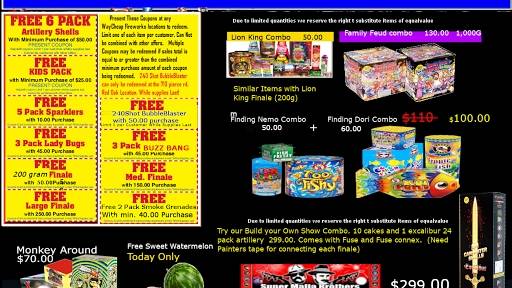 WayCheap FireWorks | 710 Pierce Rd, Red Oak, TX 75154, USA | Phone: (972) 804-4247