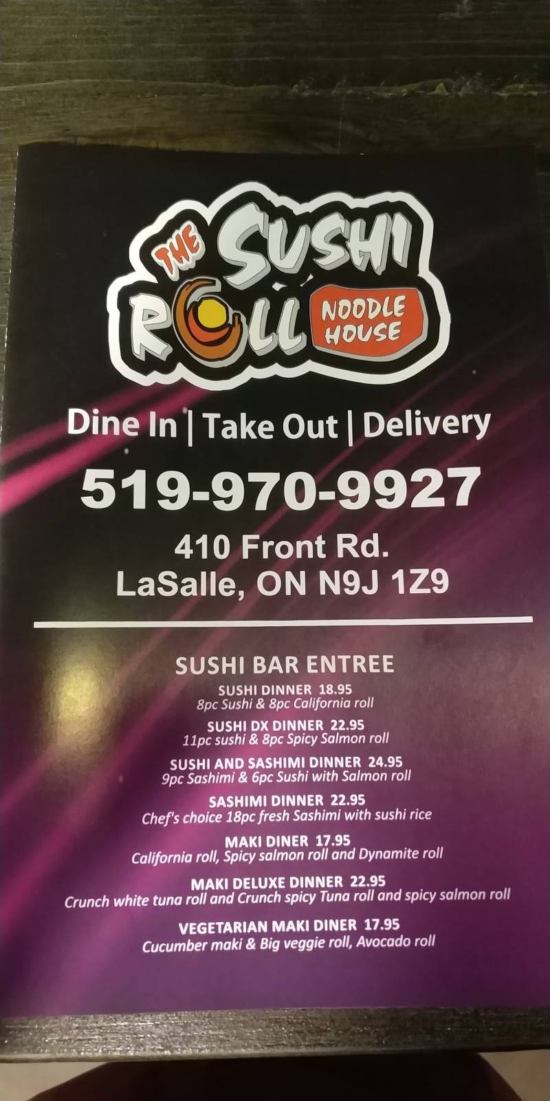 The Sushi Roll Noodle House | 410 Front Rd, Windsor, ON N9J 1Z9, Canada | Phone: (519) 970-9927