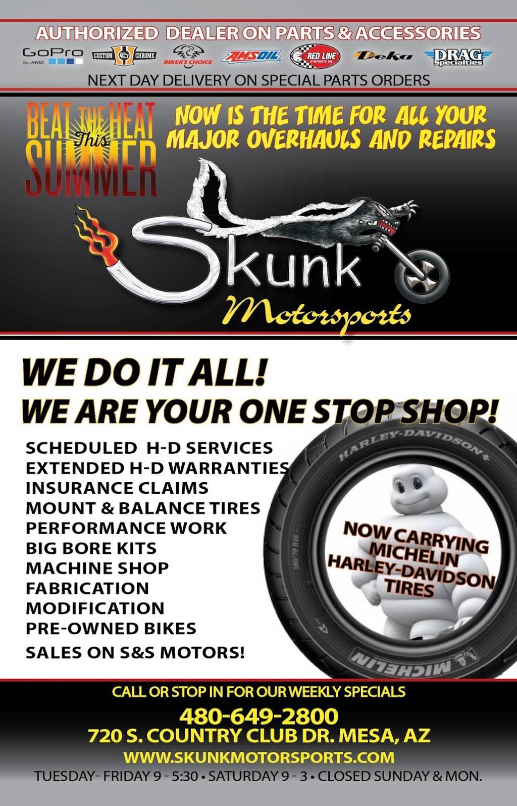 Skunk Motorsports Inc. | 720 S Country Club Dr, Mesa, AZ 85210, USA | Phone: (480) 649-2800