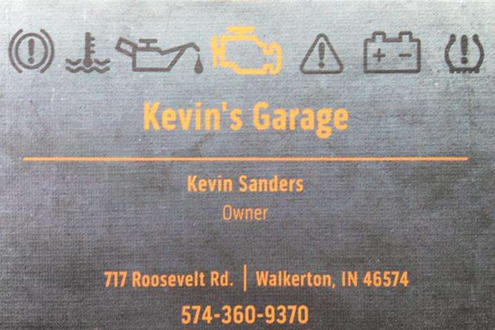 Kevins Garage | 717 Roosevelt Rd, Walkerton, IN 46574, USA | Phone: (574) 360-9370