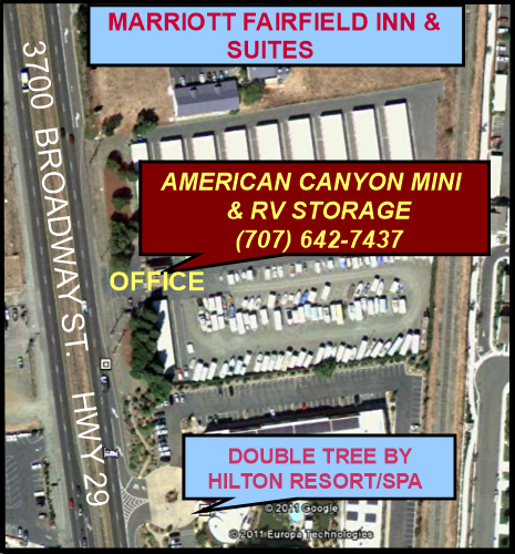 American Canyon Mini and RV Storage | 3700 Broadway St, American Canyon, CA 94503, USA | Phone: (707) 642-7437