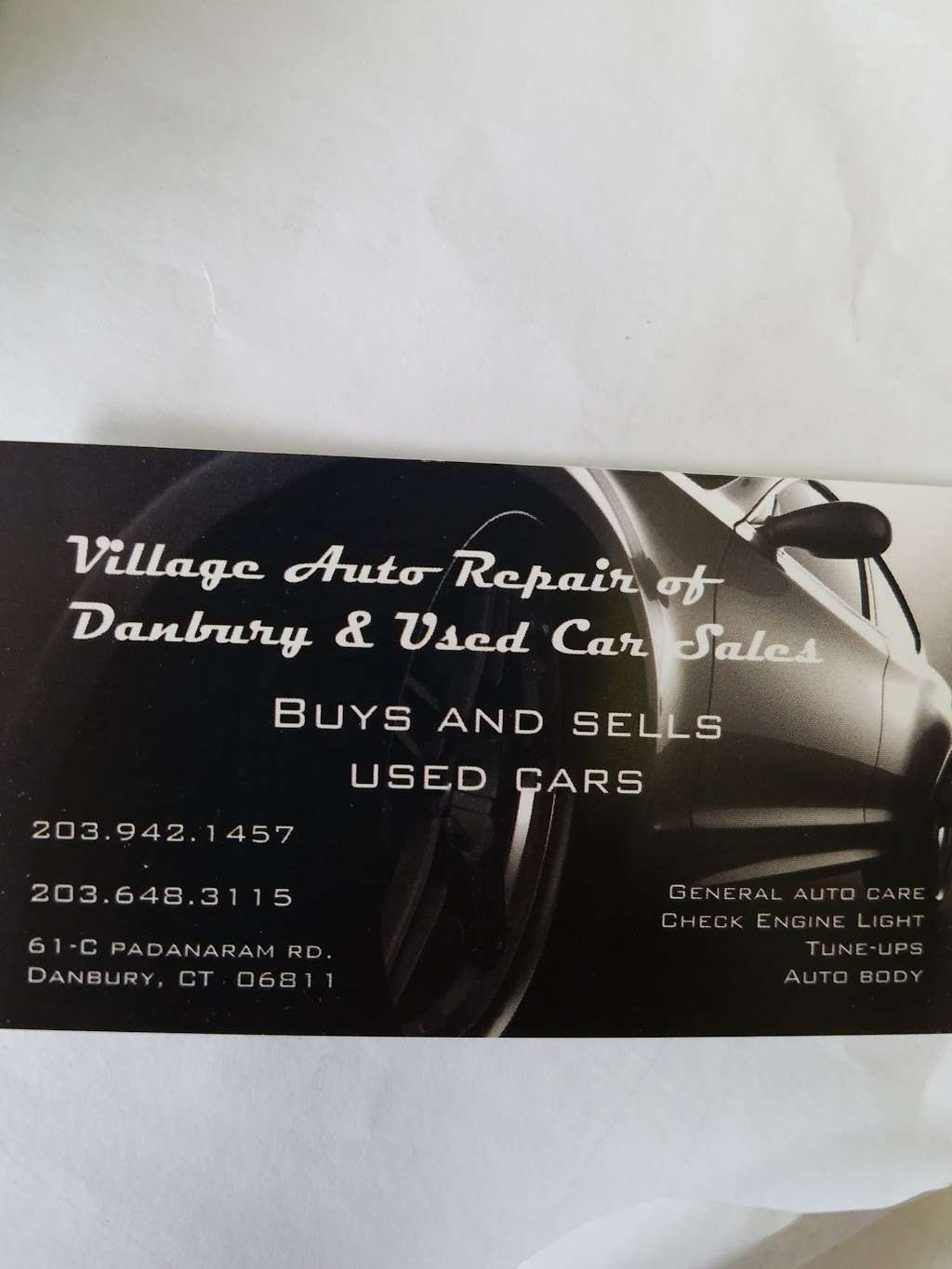 Village Auto Of Danbury & Used Car Sales | 61-c Padanaram Rd, Danbury, CT 06811 | Phone: (203) 942-1457