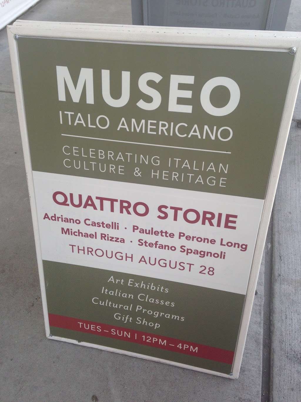 Museo Italo Americano | 2 Marina Blvd, San Francisco, CA 94123, USA | Phone: (415) 673-2200