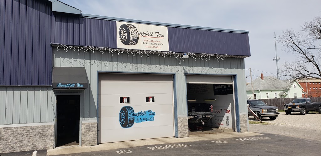 Campbell Tire | 623 S Harrison St, Shelbyville, IN 46176, USA | Phone: (317) 392-4238